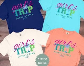 Girls Trip 2026 Matching Shirts, Besties Vacation Tee, Custom Friends Trip Shirt, Girls Weekend Getaway Outfit, Personalized Travel Tee