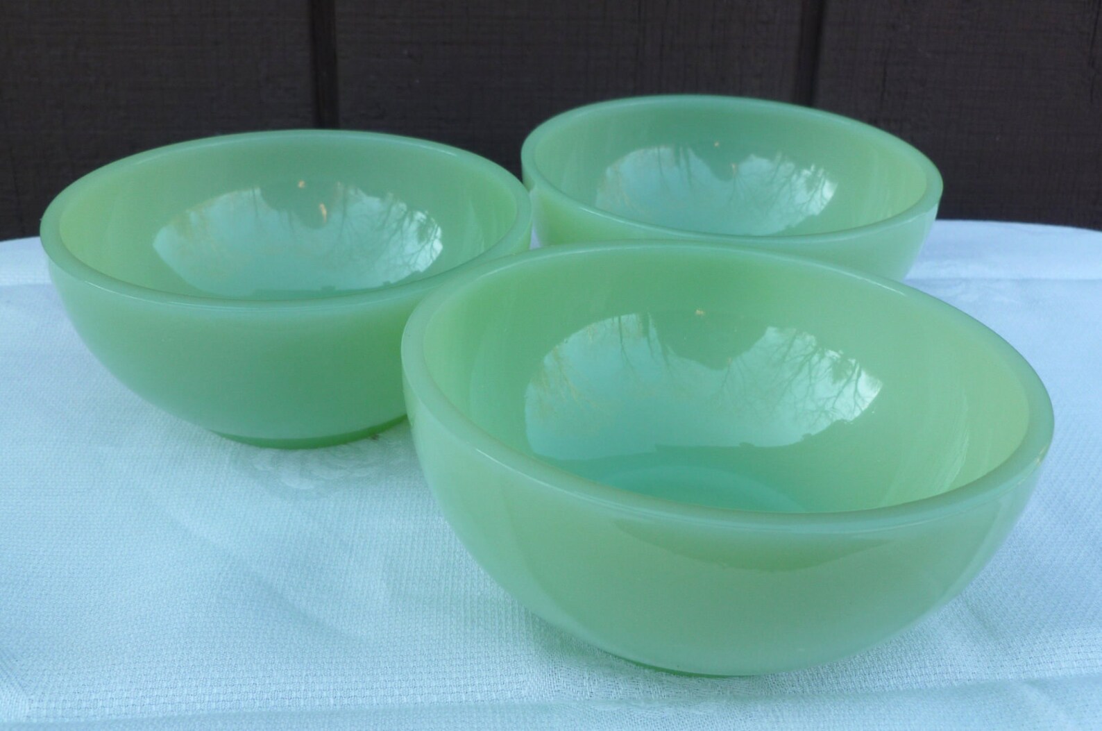 3 Jadeite Jadite Fire King Chili Bowls. Vintage 1950s. Etsy
