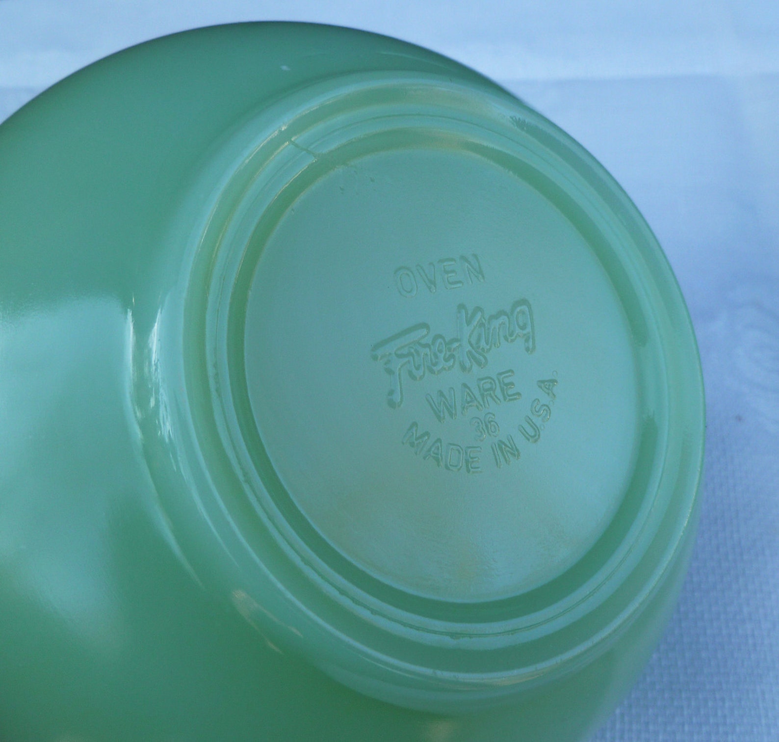 3 Jadeite Jadite Fire King Chili Bowls. Vintage 1950s. Etsy