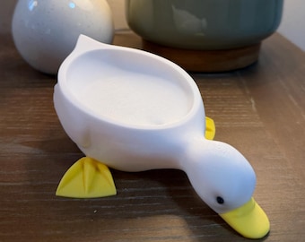 Adorable Self-Draining Duck Soap Holder