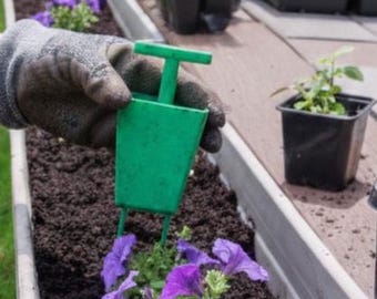 Precision Garden Soil Spacer for Flower Flats | 3D Printed Hand Tool for Perfect Planting Alignment | Durable Outdoor Gardening Accessory