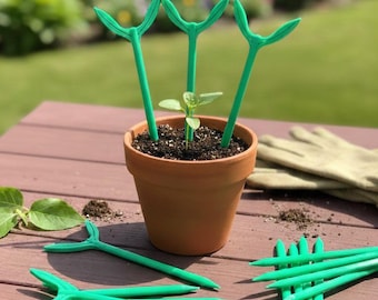 Small 3D Printed Garden Support Stakes (Set of 6 or 12)