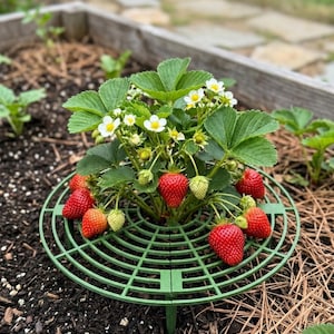 3D Printed Strawberry Cradle & Plant Support | Fruit Ripening Stand for Garden Beds | Prevents Rot and Pests | Eco-Friendly Garden Accessory