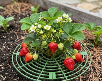 3D Printed Strawberry Cradle & Plant Support | Fruit Ripening Stand for Garden Beds | Prevents Rot and Pests | Eco-Friendly Garden Accessory