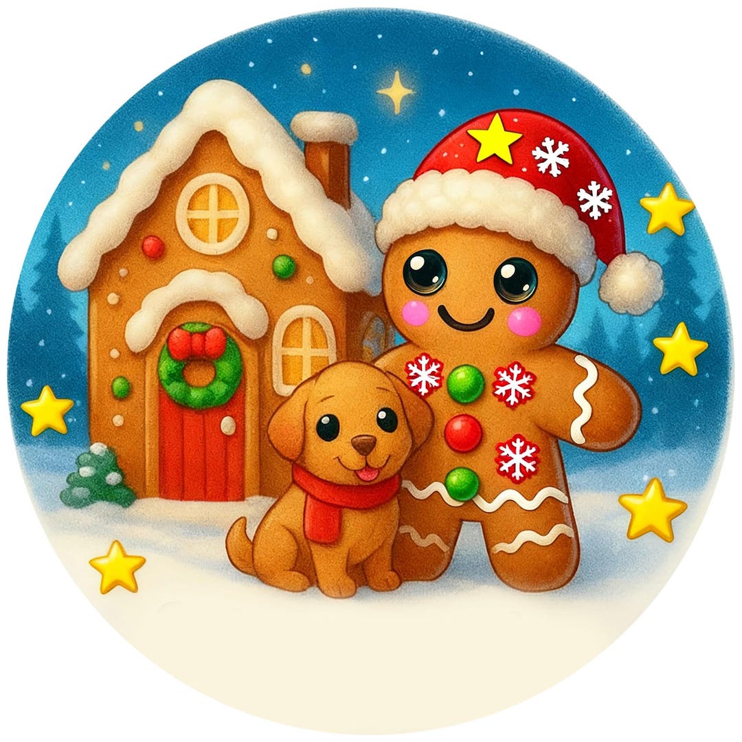 Personalized Gingerbread Dog Christmas Sign: Festive Family Wall Decor ...