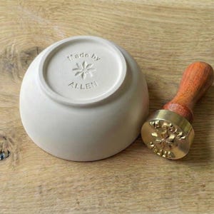 Custom Pottery Stamp, Clay Stamp, Ceramic Stamp, Cookie Stamp, Anniversary Gift, Gift For Mom, Her