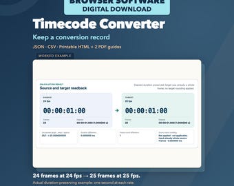 Offline Timecode Calculator for Mac Chrome, Drop-Frame and Frame Rate Math