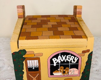 Caja de recetas de pastelería vintage