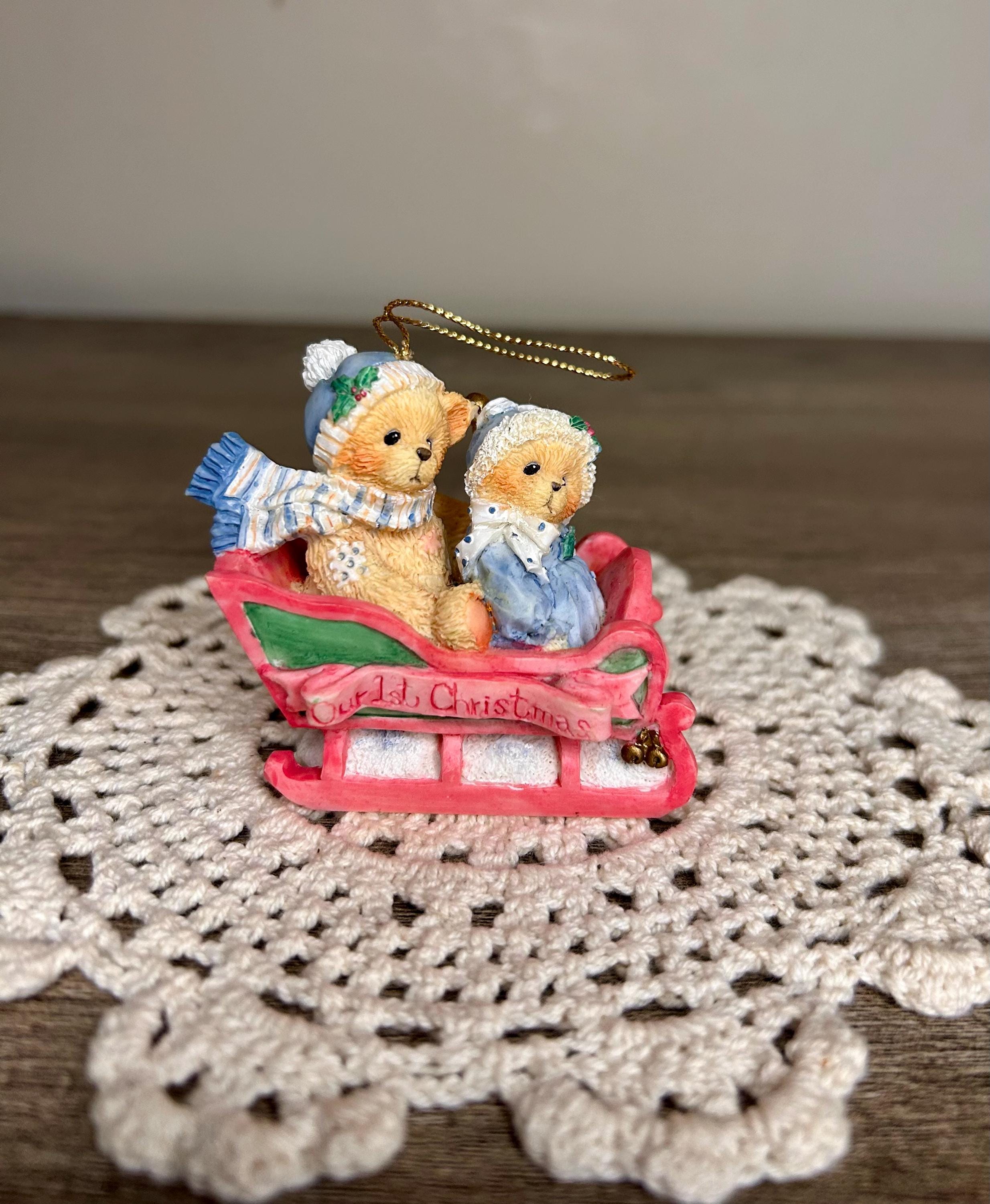 Cherished Teddies Christmas Ornaments - Etsy Canada