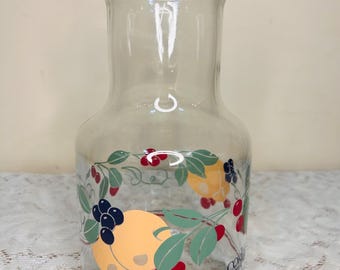 Jarra de cristal Corelle Abundance vintage