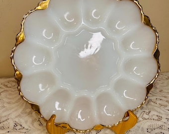 Plato para huevos vintage Anchor Hocking Fire King