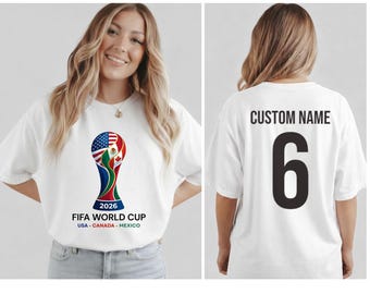 2026 FIFA World Cup Trophy Custom T-shirt, Comfort Colors Soccer Fan Tee