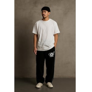 Elegant Men&#39;s Loose Fit Trousers, Casual Streetwear Joggers, Comfortable Everyday Pants, Minimalist Relaxed Fit Sweatpants