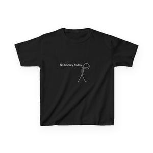 Kinder-T-shirt | Geen hockey vandaag | Triest stokfiguurtje | Hockeyfan | Zwaar katoenen T-shirt afbeelding 8
