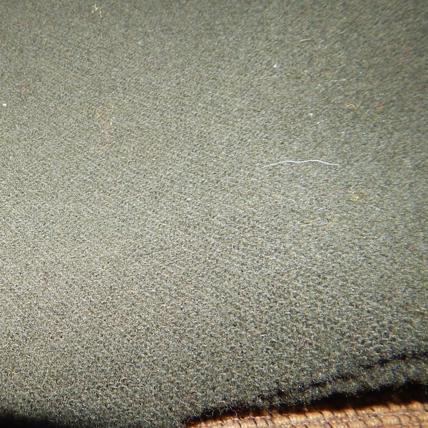 felted wool dark green fabric 8 in X 8 in needle craft supply felt penny rug making primitive craft supply thick