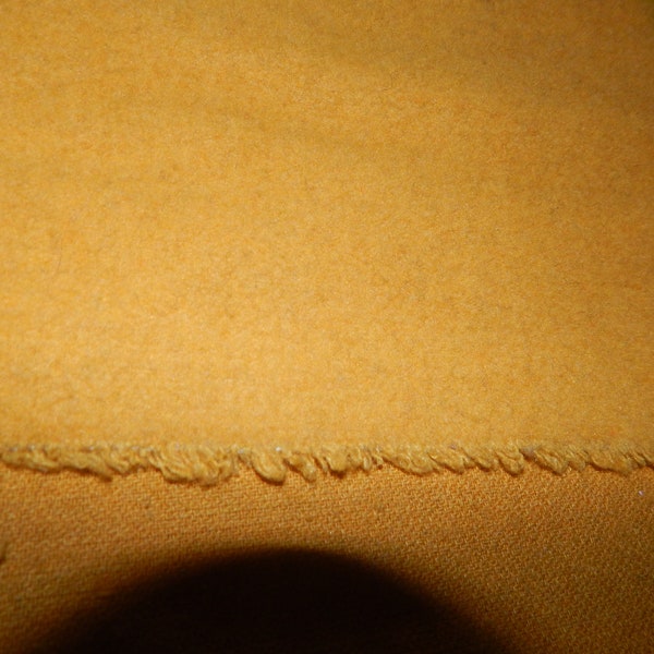 felted wool gold fabric 8 in X 8 in needle craft supply felt penny rug making primitive craft supply thick yellow