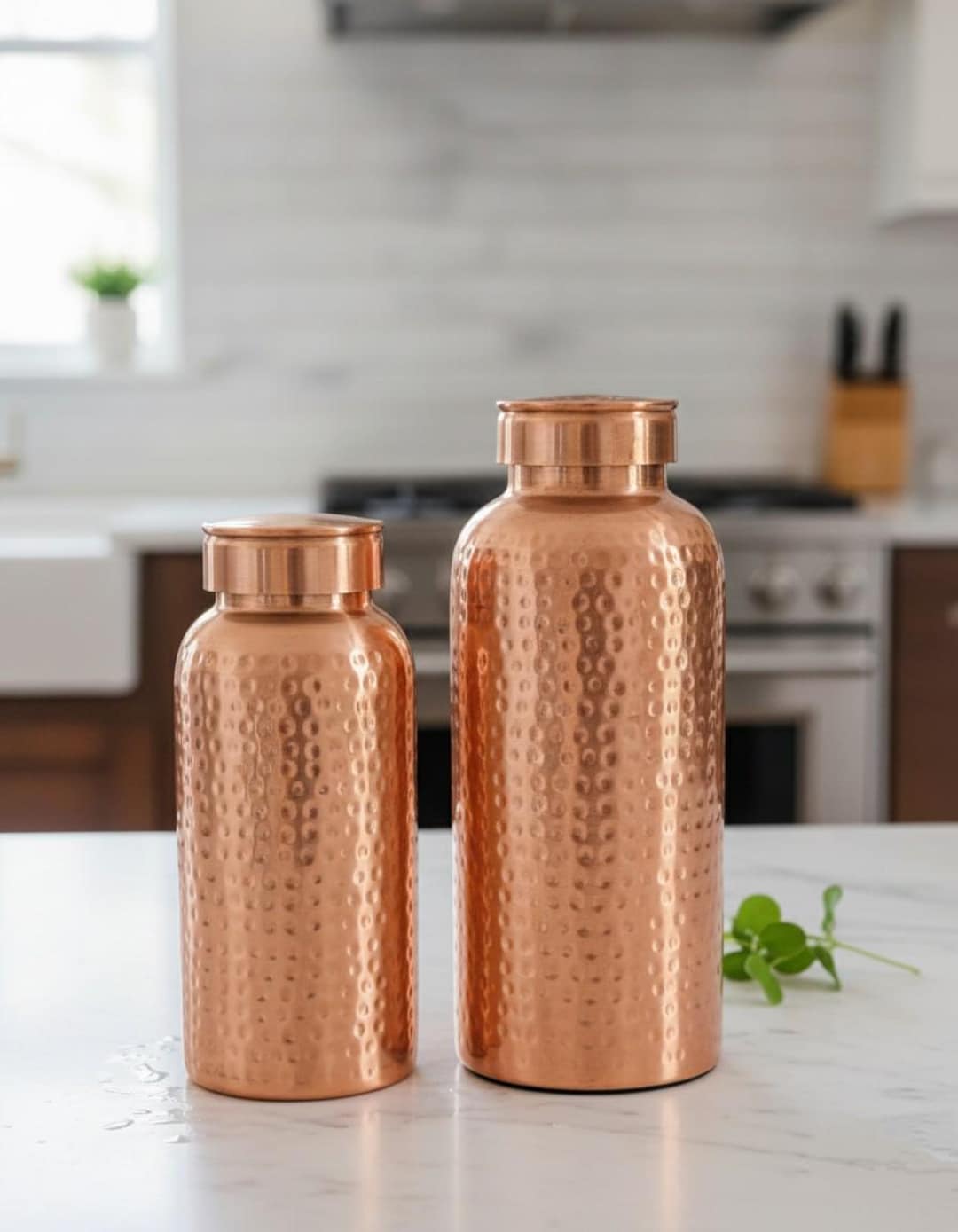 Handcrafted Pure Copper Water Bottle 64 Oz & 89 Oz | Large Copper
