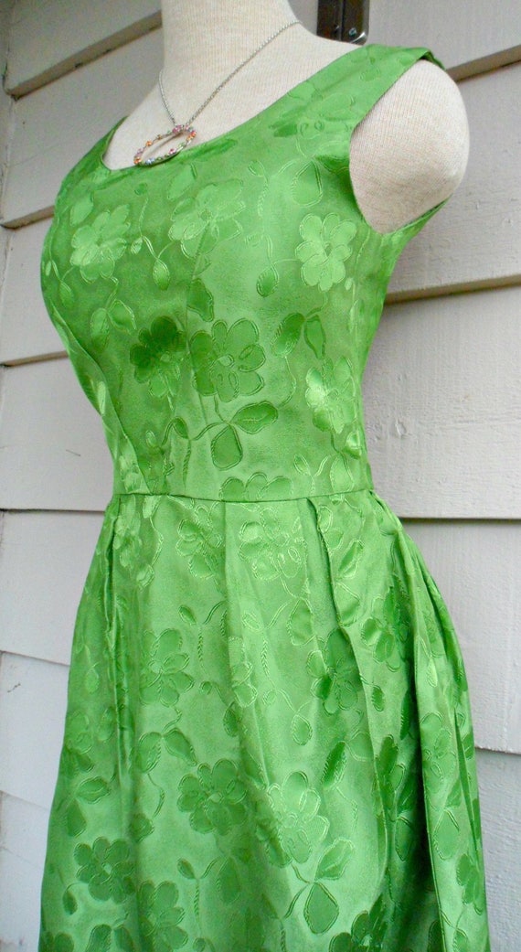 1950's Brocade Evening Gown - Modern Size 2 - Ful… - image 5