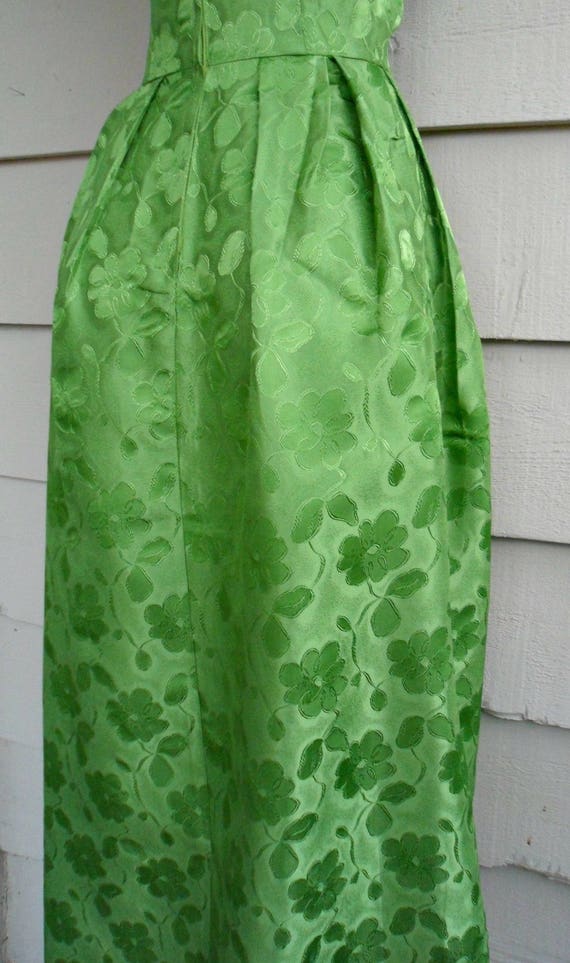 1950's Brocade Evening Gown - Modern Size 2 - Ful… - image 10