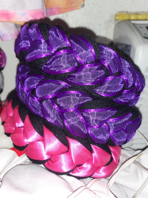Folklorico yarn braids Folklorico Dance Base Braid Headpiece, Tocado, Trenza  main image 4