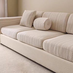 Anpassad sofföverdrag i polarfleece: Töjbart, mjukt, lättskött