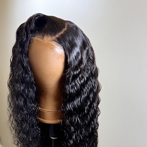 Glueless HD Lace Wig – Raw Deep Wave Human Hair – 6x4 Closure – Pre-Plucked Hairline – Beginner Friendly – Wig Ready to Ship