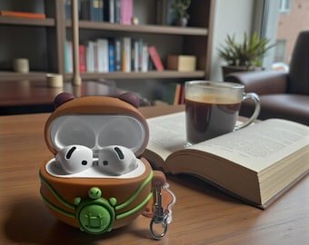 Cute Capybara AirPods Case | 3D Cartoon Earbuds Case | Kawaii Earphone Cover | Soft Protective Silicone Case