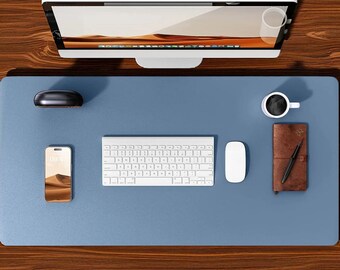 Waterproof PU Leather Desk Pad – Non-Slip Office Desk Mat & Mouse Pad Protector for Women, Stylish Surface for Work and Home