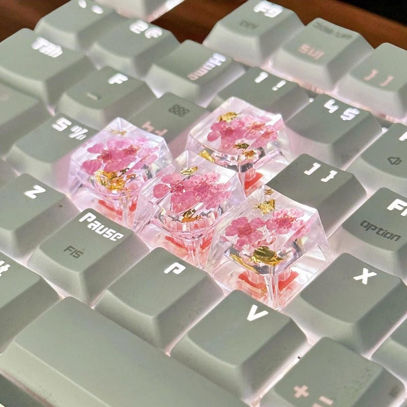 Keycaps Invisible Transparent Keycaps - Etsy