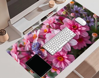 Alfombrilla de escritorio para juegos / Alfombrilla de ratón grande de cuero para PC y escritorio de streaming
