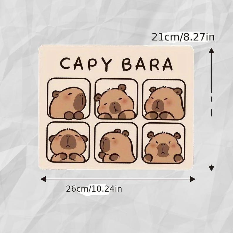 Cute Capybara Mouse Pad | Cartoon Desk Mouse Pad | Gaming Desk Pad ...