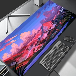XXL Gaming Mouse Pad, Large Desk Mat, Anime Style Mousepad, Gamer Desk Pad, Big Keyboard Mat, Office Mouse Pad, Desk Mat, Gift for Gamers