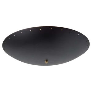 Brass Disc Perforated Dome Ceiling and Flush Mount Lamp in Black by CASACREATIONSCrafts