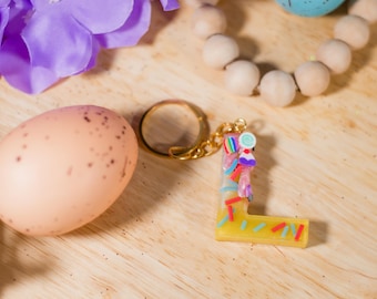 Kawaii Cupcake & Glasyr Charm Nyckelring