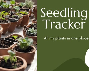 Dahliensämling Tracker | Bearbeitbare Tabelle, Blumenzüchter (Digitaler Download)