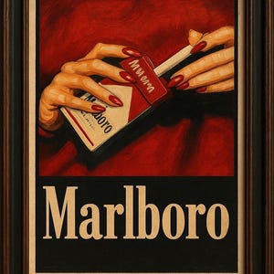 Vintage Marlboro Poster Print
