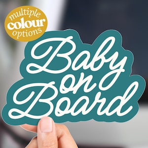 Aesthetic Baby on Board Bumper Sticker & Magnet || Car Decal for Baby Waterproof Vinyl durable Bumper Sign for New Parents Baby Shower Gift