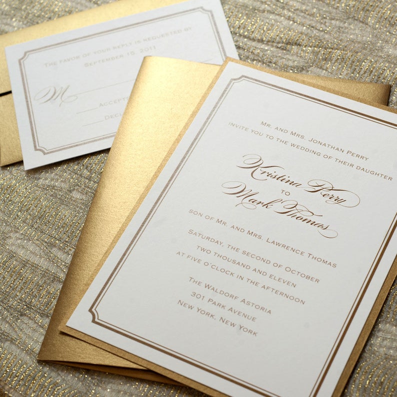 Gold Wedding day Invitation Printable, Gold Foil Marriage ceremony Invitation, Gold Marriage Invitation PDF, Gold Marriage ceremony Invite, Clic Invitation photograph regarding Etsy Wedding Invitations Printable known as Gold Marriage Invitation Printable, Gold Foil Marriage ceremony Invitation, Gold Wedding ceremony Invitation PDF, Gold Wedding day Invite, Clic Invitation