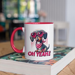 Cool Dog Lovers Coffee Mug, Cute Dog Mug, Pet Lover Gift, Dog Themed Cup, Funny Coffee Mug, Animal Lover Mug