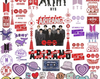 BTS World Tour Stickdatei, Bundle 60 Stickdatei Kpop Konzert Arirang (Digitaler Download)