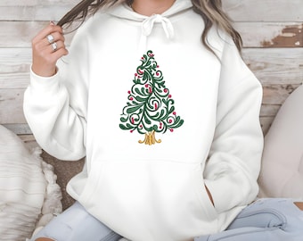 Merry Christmas Tree Embroidery Design,Trees Machine Embroidery File 8size