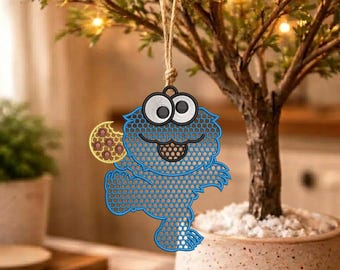 FSL Söt Kakmonster Honungskaka Broderidesign (Digital Nedladdning) 4storlek