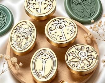Key Style Wax Seal Stamp,Key Sealing Wax Seal for Wedding Invitation,Envelope,Gift Packaging,Journal,Decorative Handmade Craft Stamp