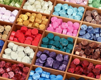 More than 70 colors of wax, wax seal stamp special wax, Octagonal wax beads,Wedding invitation with wax, Envelope sealing decorative wax
