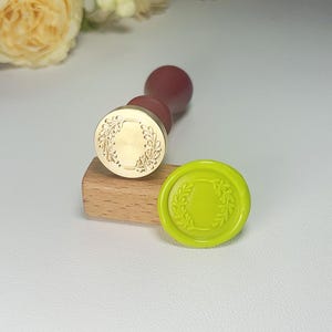 Retro Wax Seal Stamp, Green leaf Seal, Custom Seal,Wedding Wax Seal Kit,Envelope invitation letter decoration seal,Personalized Stamp
