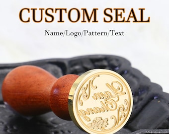 Custom wax seal stamp kit for wedding invitation , Custom wax stamp kit for gift , Wax seal kit , Initial wax seal stamp custom for gift