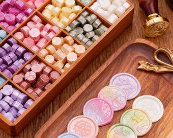 Small bag of octagonal wax granules -50pcs,Envelope sealing decorative wax,Wedding invitation wax sealing,Wax seal wax,wax melt wax