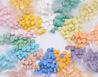 70+ Colors Octagonal Wax Beads for Wax Seal Stamp, Wedding Invitation Envelope Sealing Wax, Decorative Sealing Wax for Cards Letters