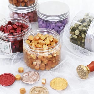 Large canned lacquer wax, 200pcs/can,Wax seal stamp special wax,Wedding invitation/Envelope sealing decorative wax,Christmas gifts