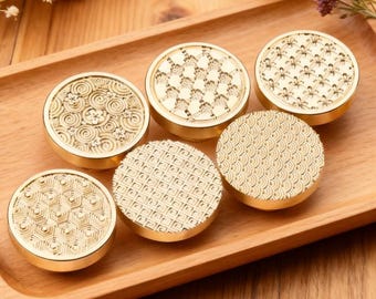 Texture Series Wax Seal Stamp,Retro Wax Seal,Wedding Invitation Wax Seal Stamp Kit,Envelope Decoration Seal,Gift Card Seal